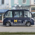 University of MIchigan's driverless shuttle bus