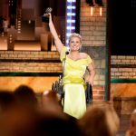 Ali Stroker accepts her Tony Award for featured actress in a musical