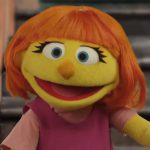 Sesame Street muppet Julia, who has autism