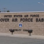 A sign reading United States Air Force Dover Air Force Base