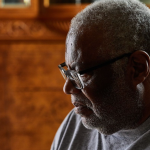 Brian Van Buren, a older Black man with grey hair has been living with Alzheimer’s since 2015