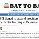 Screen shot of article on Bay to Bay news website