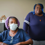 Margaret Davis (left) and Delisa Williams (right) became acquainted when they moved into the Salvation Army Center of Hope shelter, just outside Charlotte, N.C.